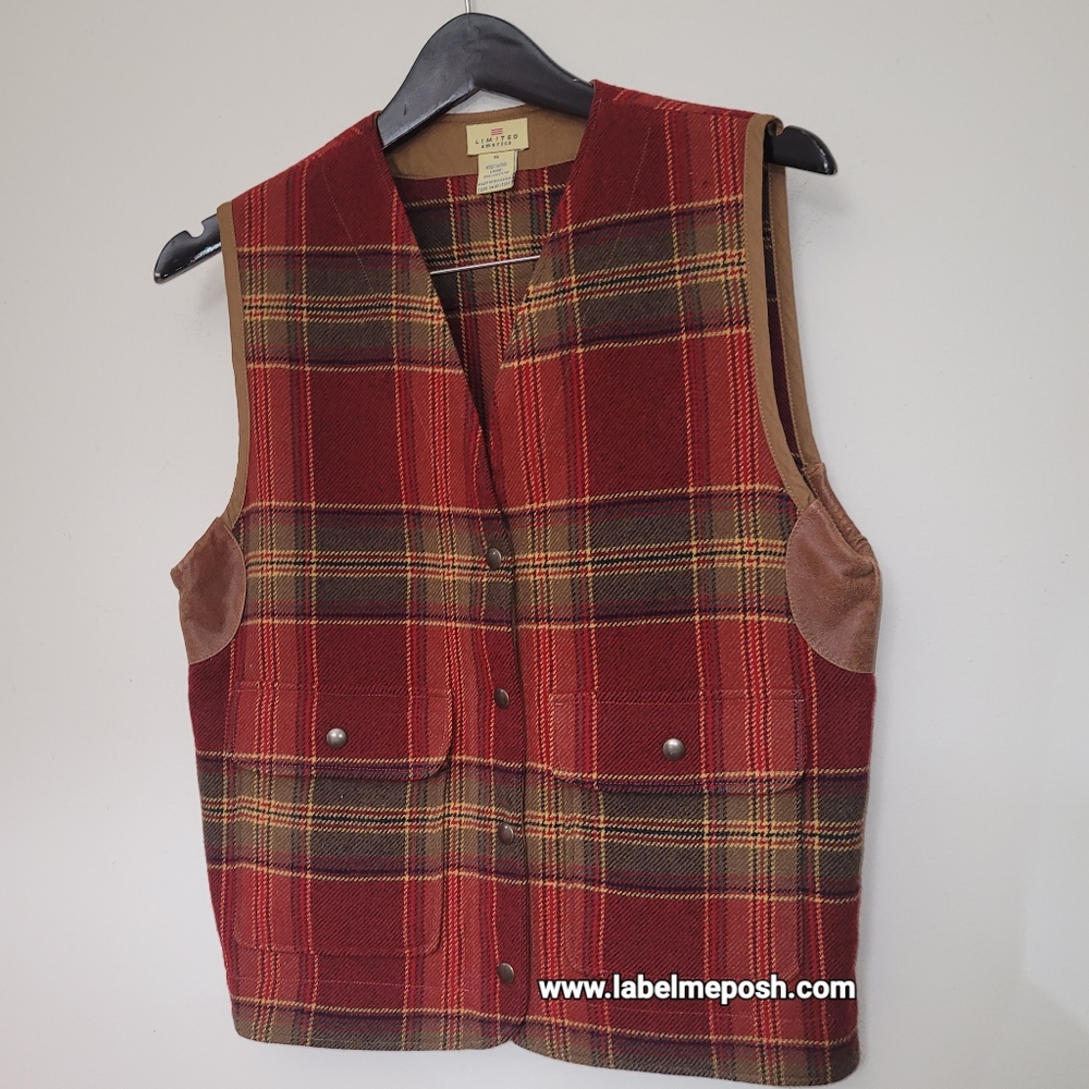 100% wool and cotton vest